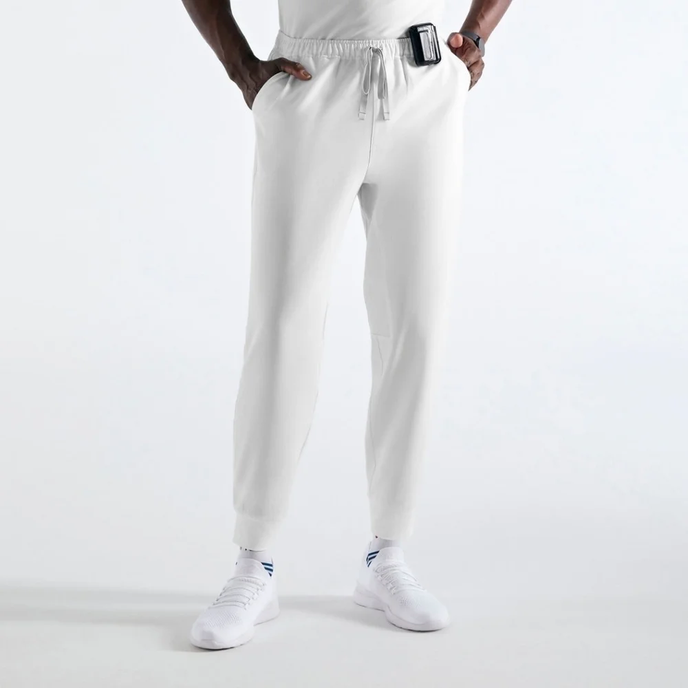 Figs Tansen Jogger Scrub Pants new orbit white joggers SZ MEDIUM SHORT